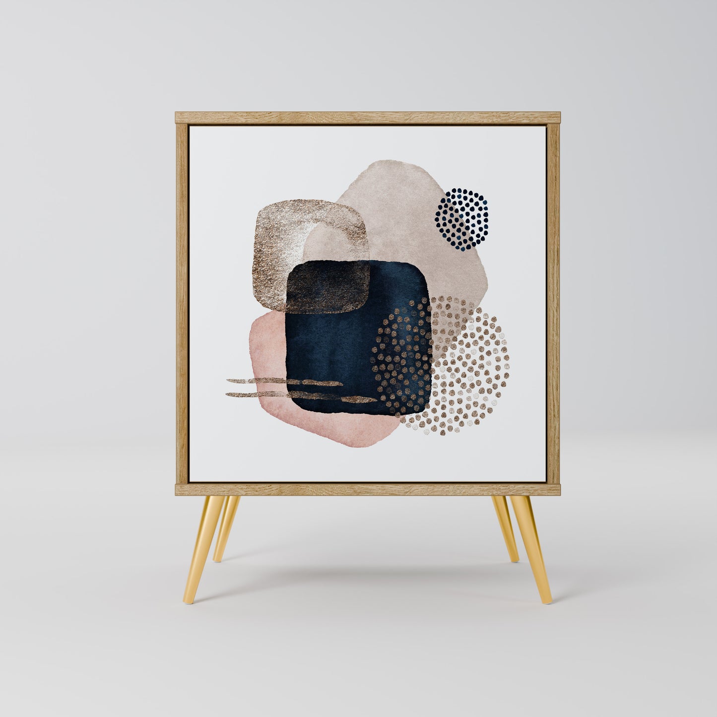 COLORFUL SHAPES 1-Door Sideboard in Oak Effect