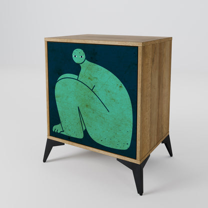 Credenza INSIEME MA SEPARATAMENTE a 1 anta effetto rovere