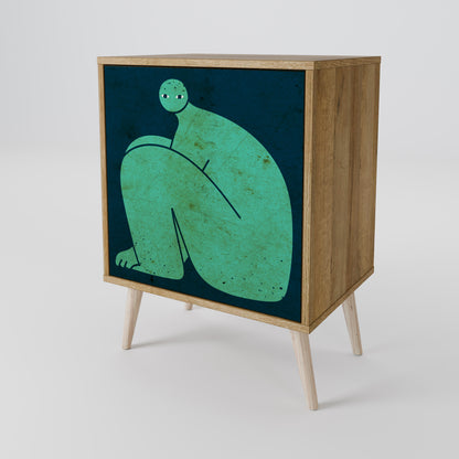 Credenza INSIEME MA SEPARATAMENTE a 1 anta effetto rovere