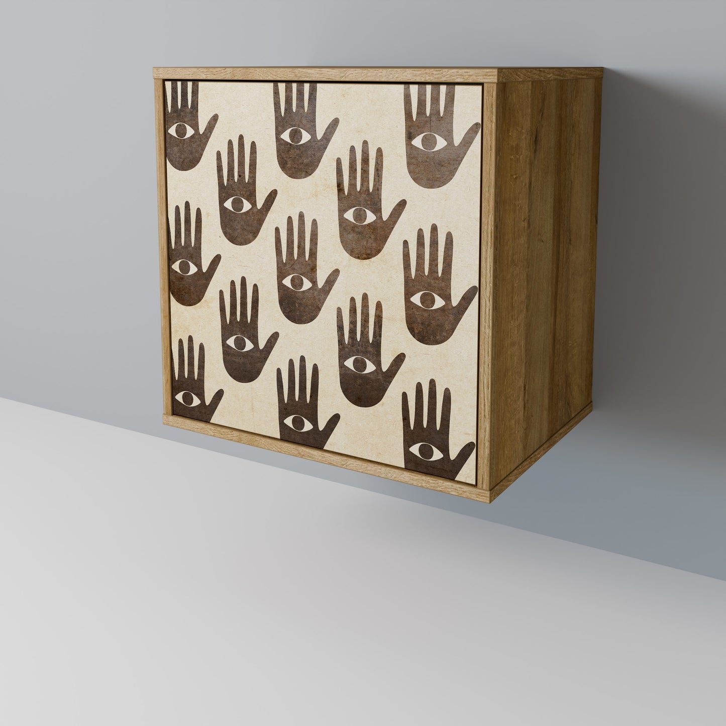 SEE MORE 1-Door Sideboard in Oak Effect