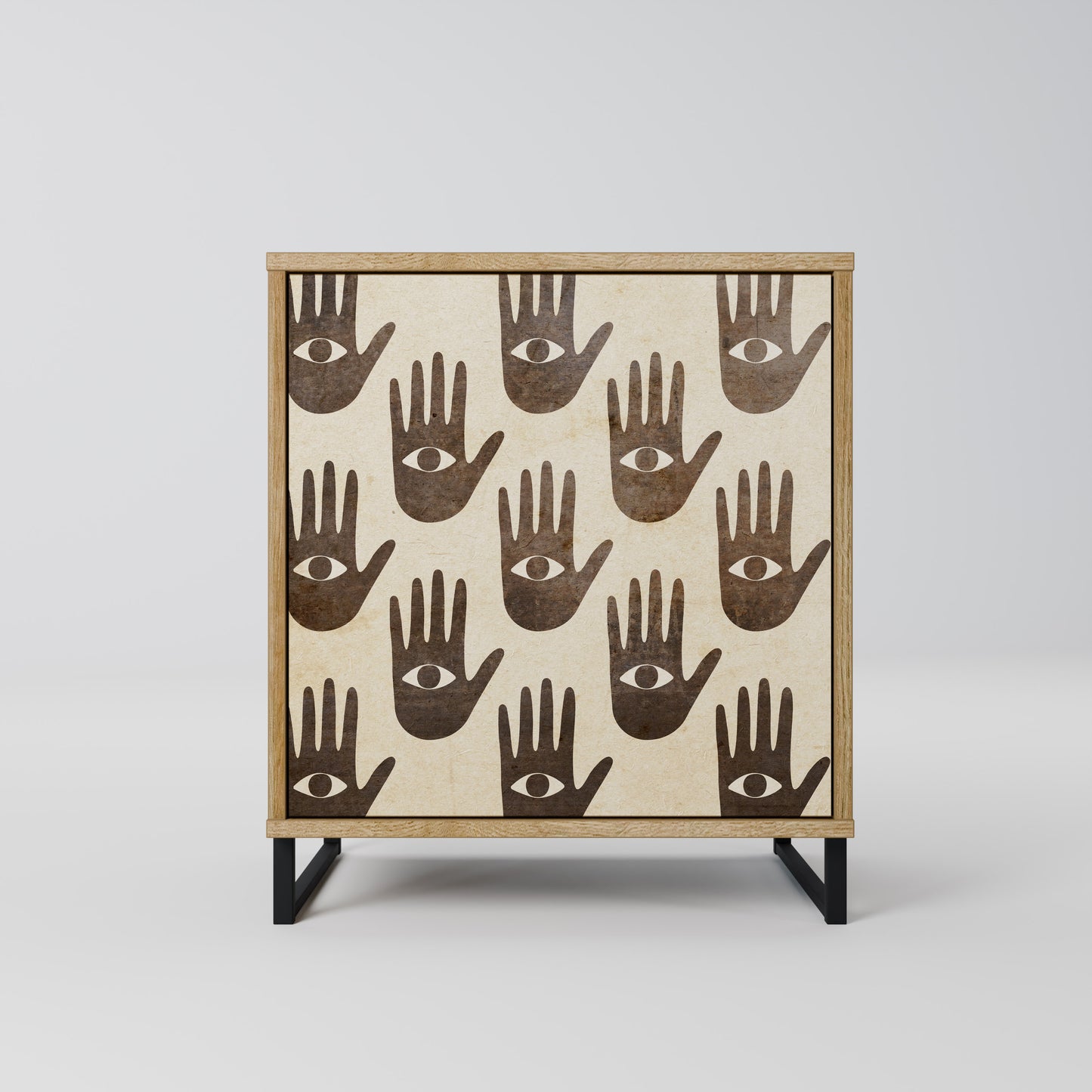 SEE MORE 1-Door Sideboard in Oak Effect