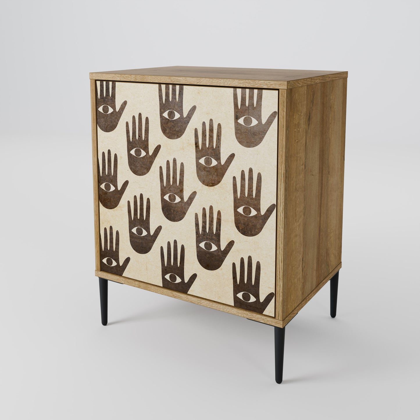 SEE MORE 1-Door Sideboard in Oak Effect