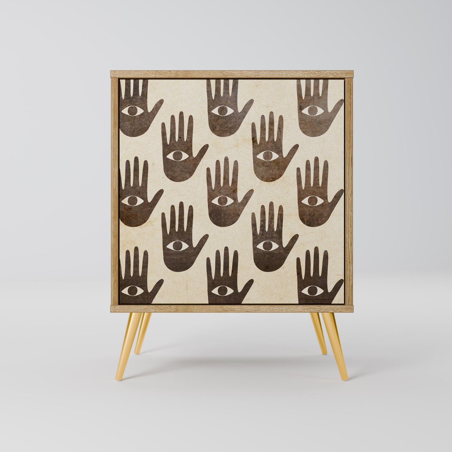 SEE MORE 1-Door Sideboard in Oak Effect