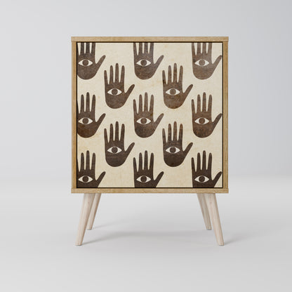 SEE MORE 1-Door Sideboard in Oak Effect