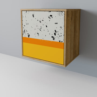 DYED BY ORANGE Madia a 1 anta effetto rovere