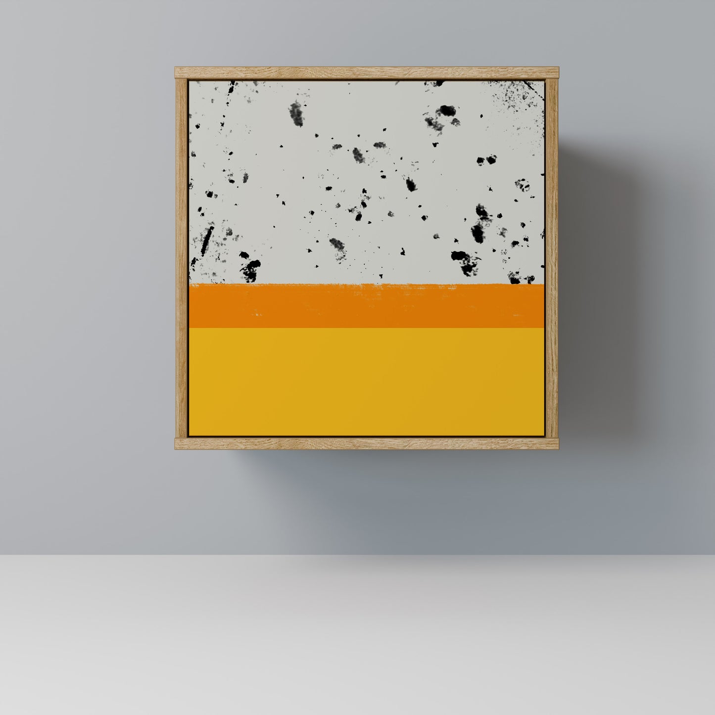 DYED BY ORANGE Madia a 1 anta effetto rovere