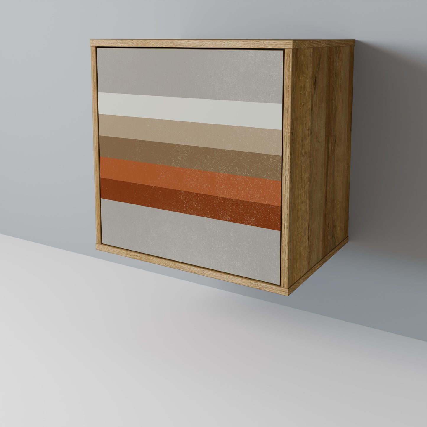 PECULIAR TRAIL Madia a 1 anta effetto rovere