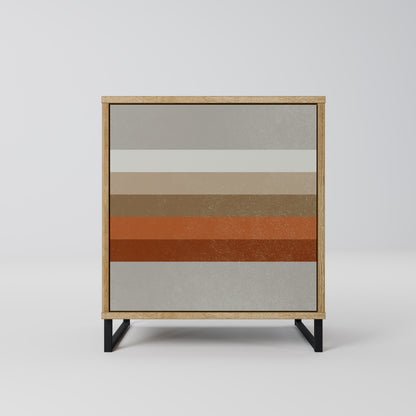 PECULIAR TRAIL Madia a 1 anta effetto rovere