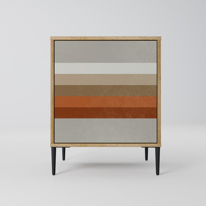 PECULIAR TRAIL Madia a 1 anta effetto rovere