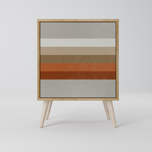 Credenza PECULIAR TRAIL a 1 anta effetto rovere