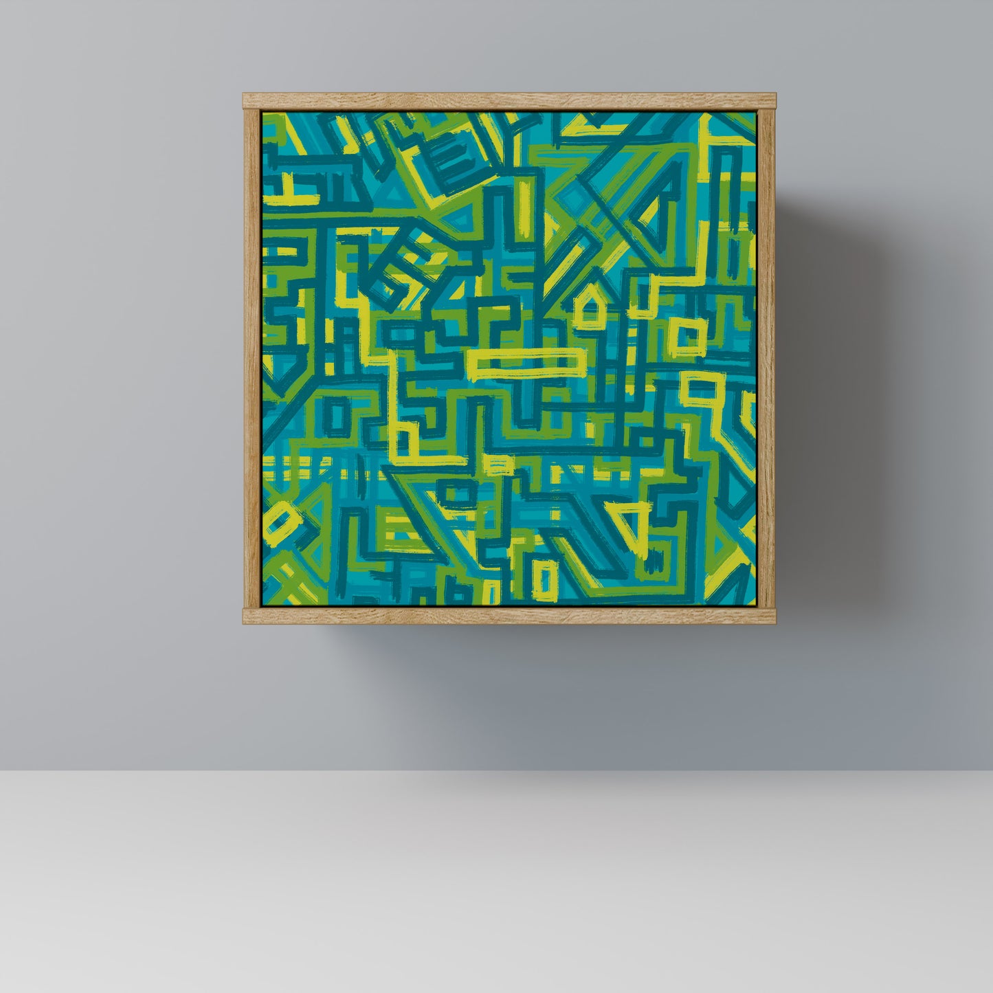 Credenza NOSTALGIC MEMORIES a 1 anta effetto rovere