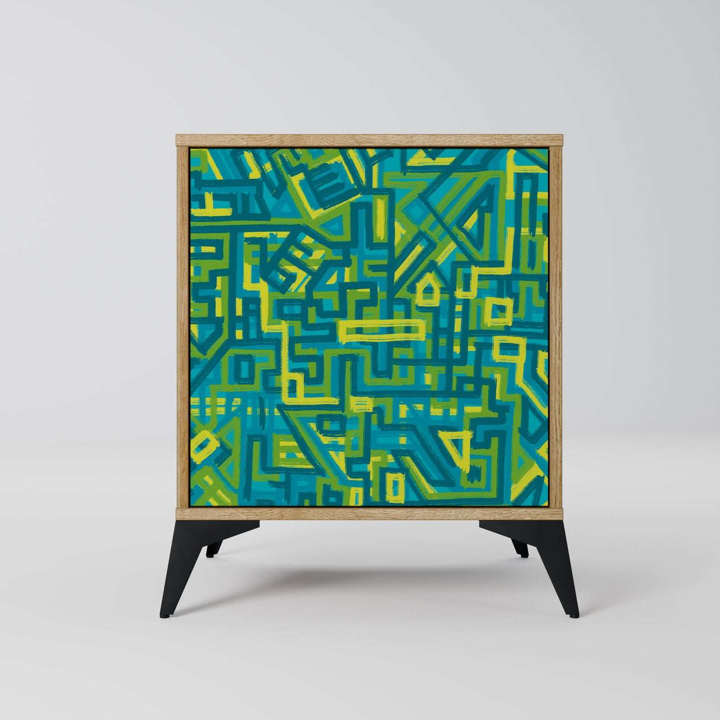 Credenza NOSTALGIC MEMORIES a 1 anta effetto rovere