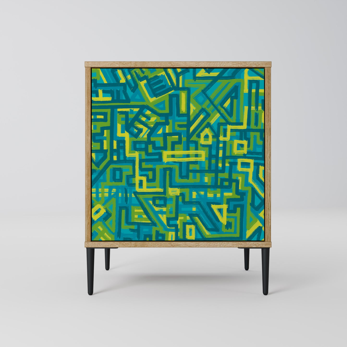 Credenza NOSTALGIC MEMORIES a 1 anta effetto rovere