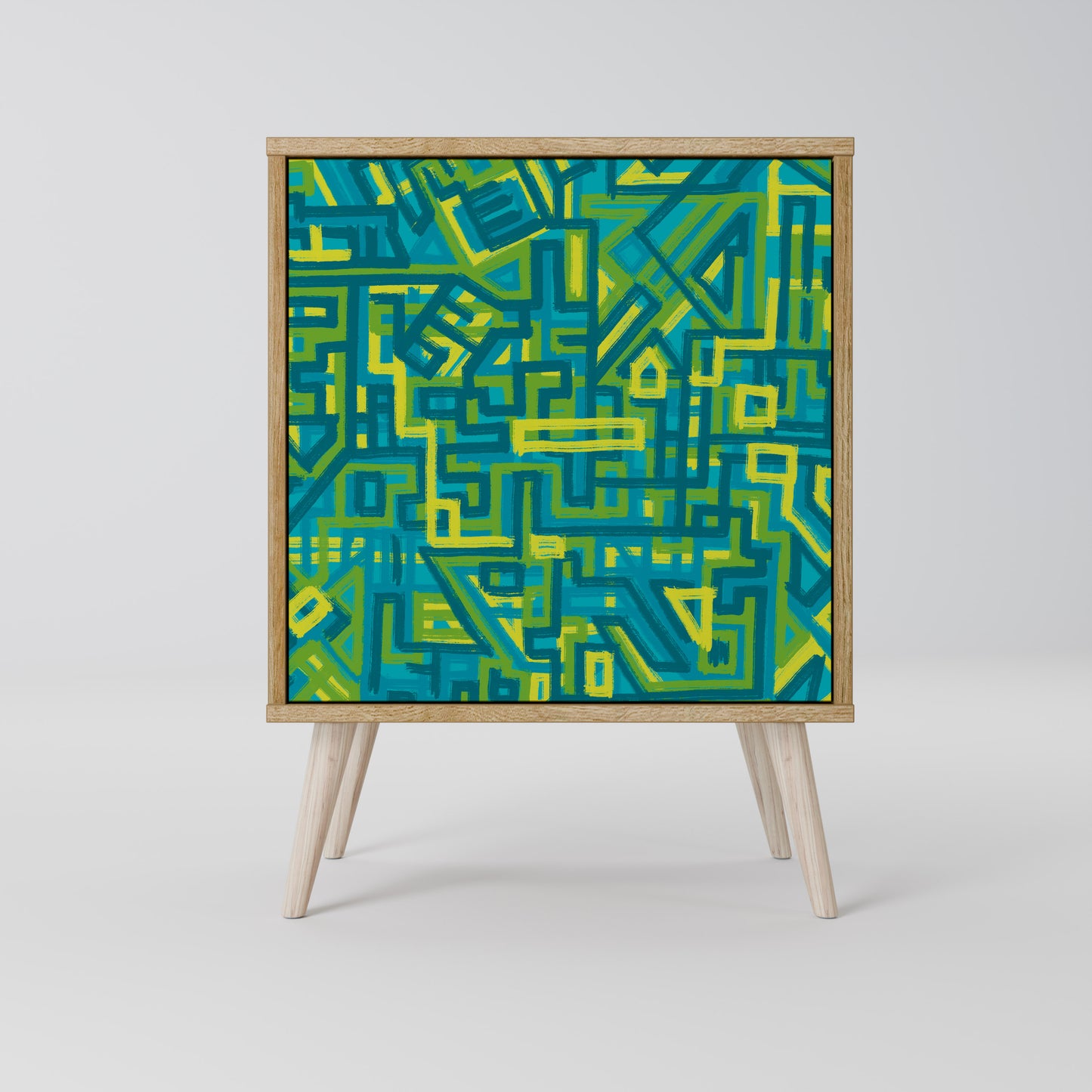 Credenza NOSTALGIC MEMORIES a 1 anta effetto rovere