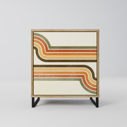 EXCEPTIONAL STREAM 1-Door Sideboard in Oak Effect