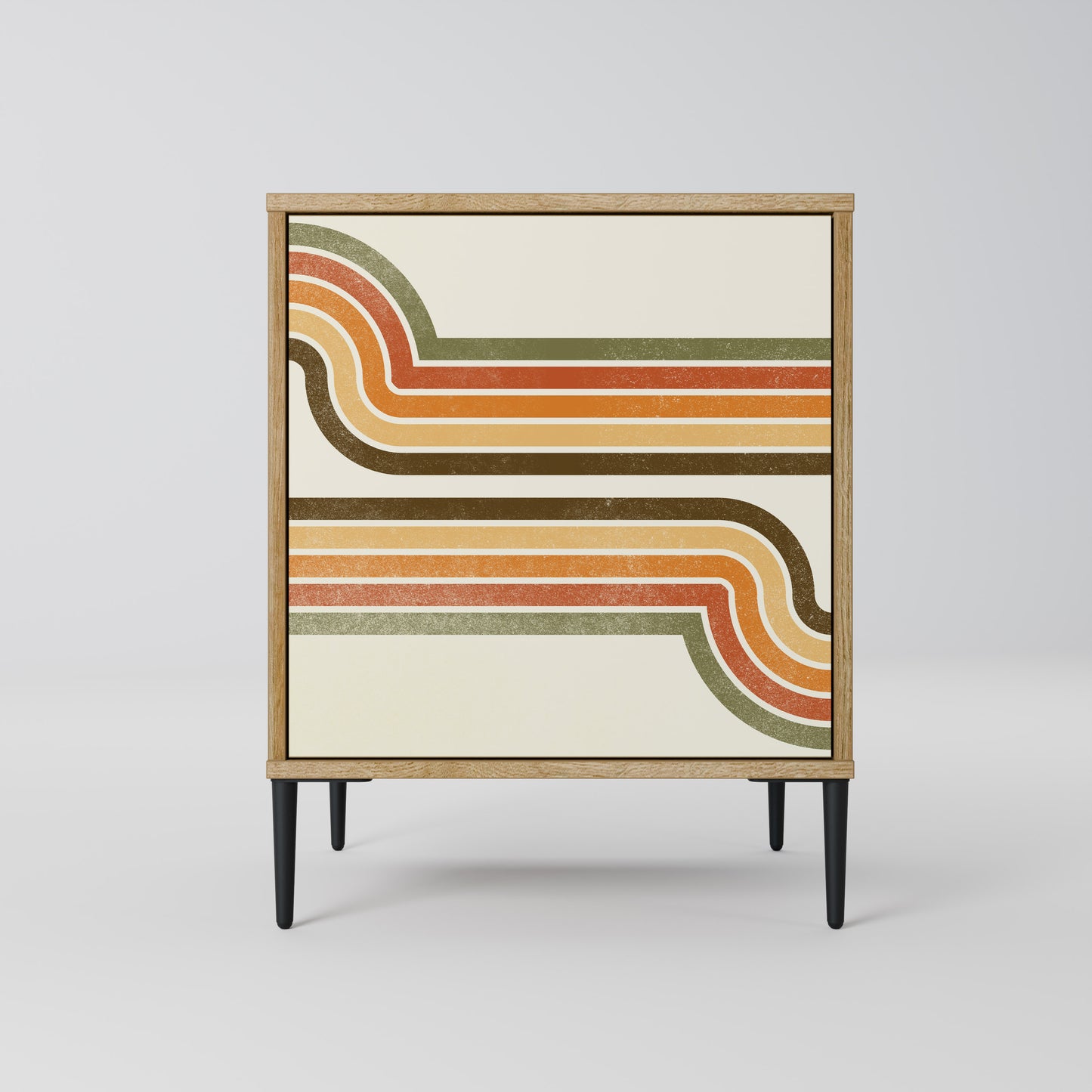 EXCEPTIONAL STREAM 1-Door Sideboard in Oak Effect