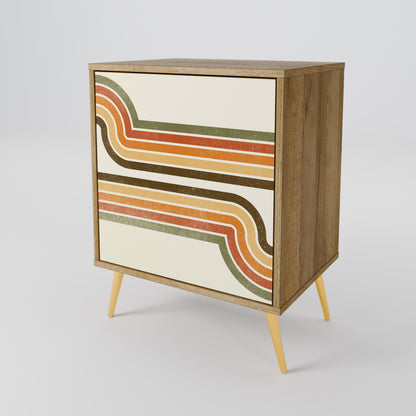 EXCEPTIONAL STREAM 1-Door Sideboard in Oak Effect