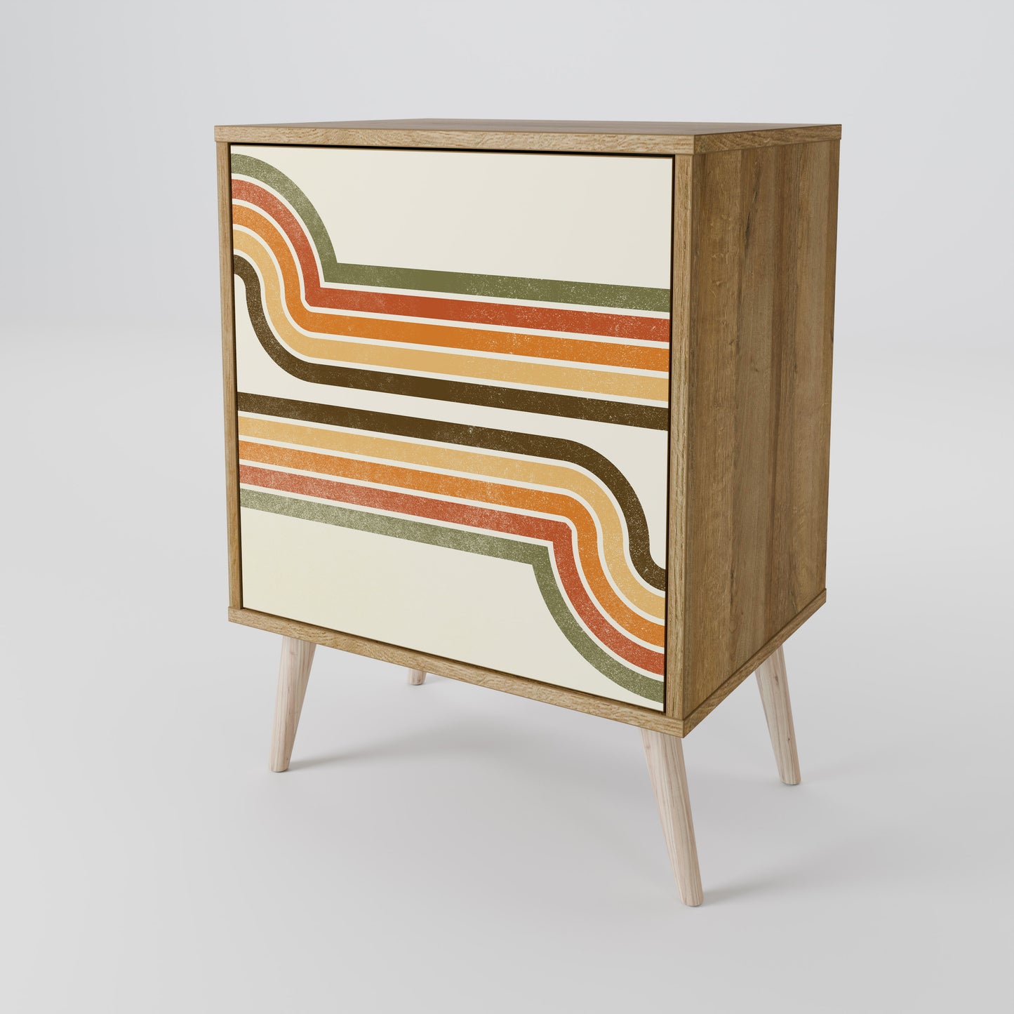 EXCEPTIONAL STREAM 1-Door Sideboard in Oak Effect