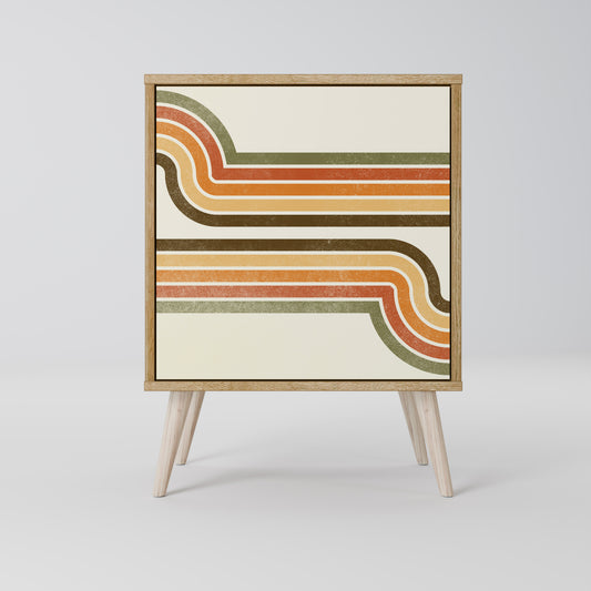 EXCEPTIONAL STREAM 1-Door Sideboard in Oak Effect