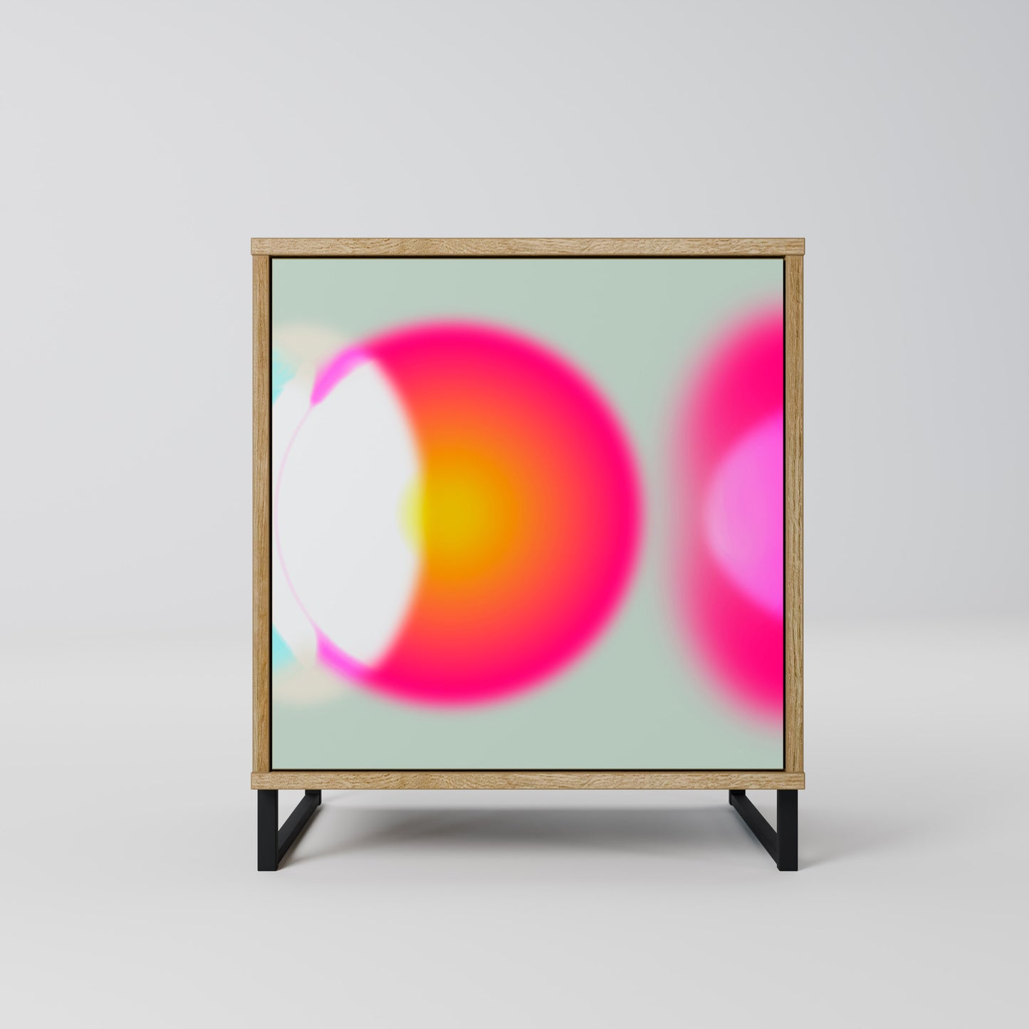 Credenza SYMPHONY OF COLORS a 1 anta effetto rovere