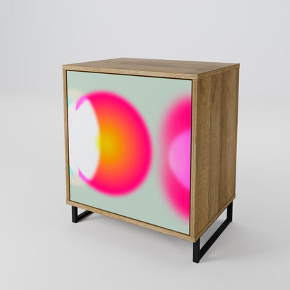 Credenza SYMPHONY OF COLORS a 1 anta effetto rovere