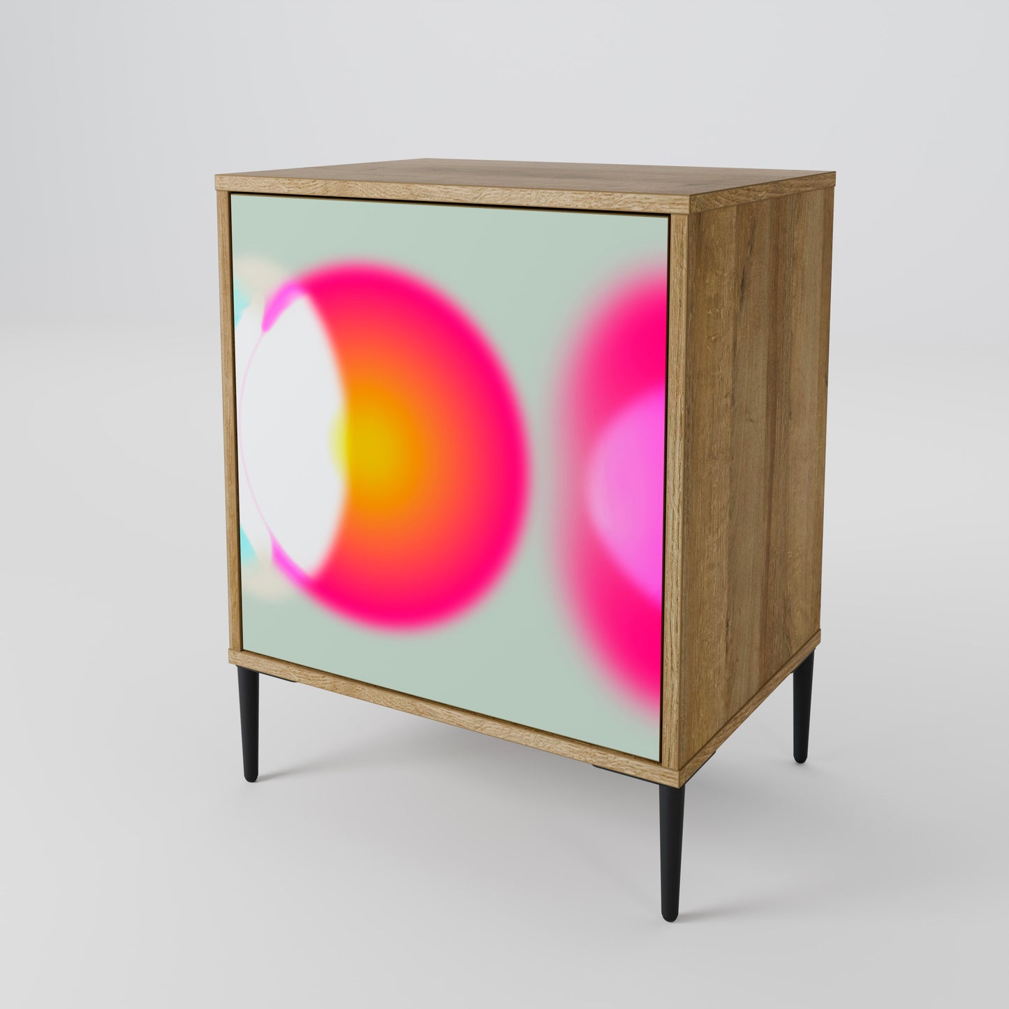 Credenza SYMPHONY OF COLORS a 1 anta effetto rovere
