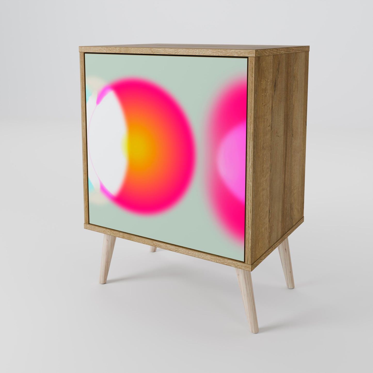 Credenza SYMPHONY OF COLORS a 1 anta effetto rovere