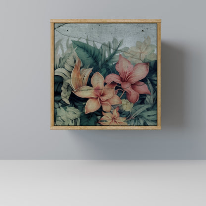 Credenza a 1 anta HEAVENLY BLOOM effetto rovere