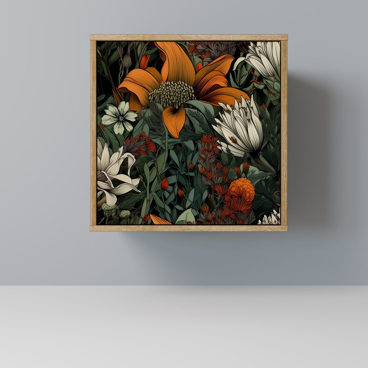 MIDNIGHT SPROUT 1-Door Sideboard in Oak Effect