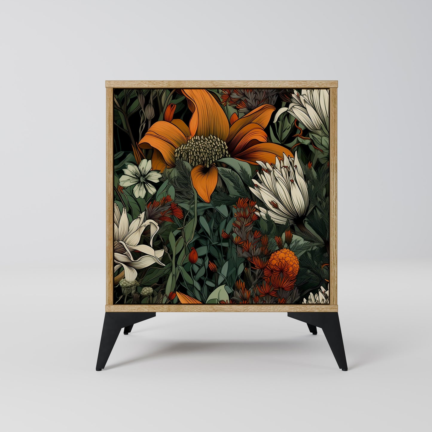 MIDNIGHT SPROUT 1-Door Sideboard in Oak Effect