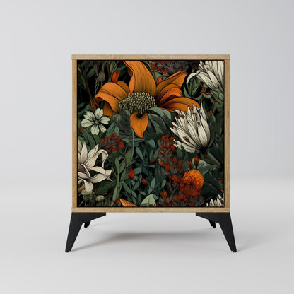 MIDNIGHT SPROUT 1-Door Sideboard in Oak Effect