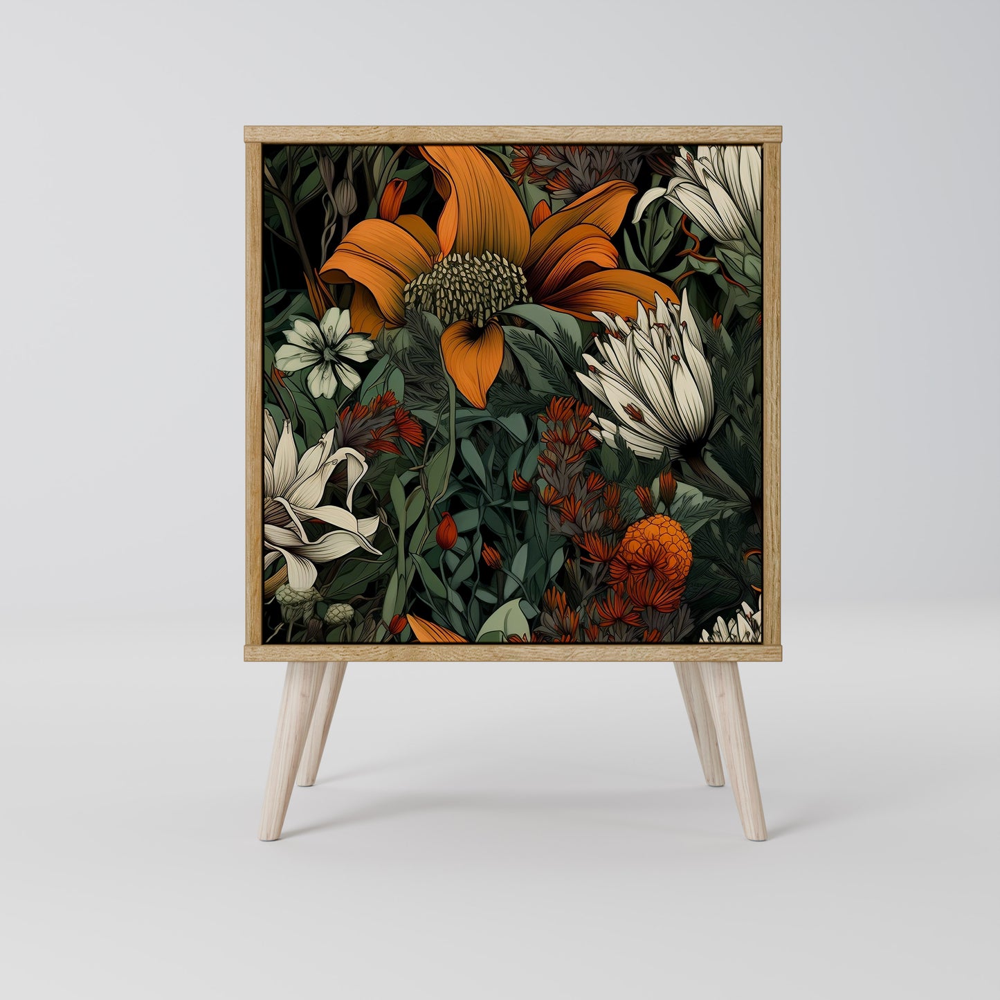 MIDNIGHT SPROUT 1-Door Sideboard in Oak Effect