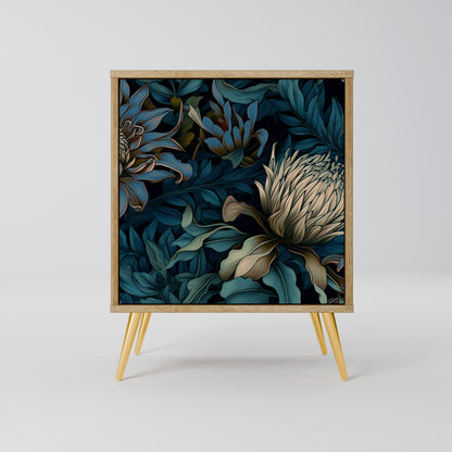 TWILIGHT BLOOM 1-Door Sideboard in Oak Effect