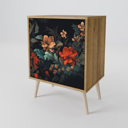 IMAGINARY BLOSSOM 1-Door Sideboard in Oak Effect