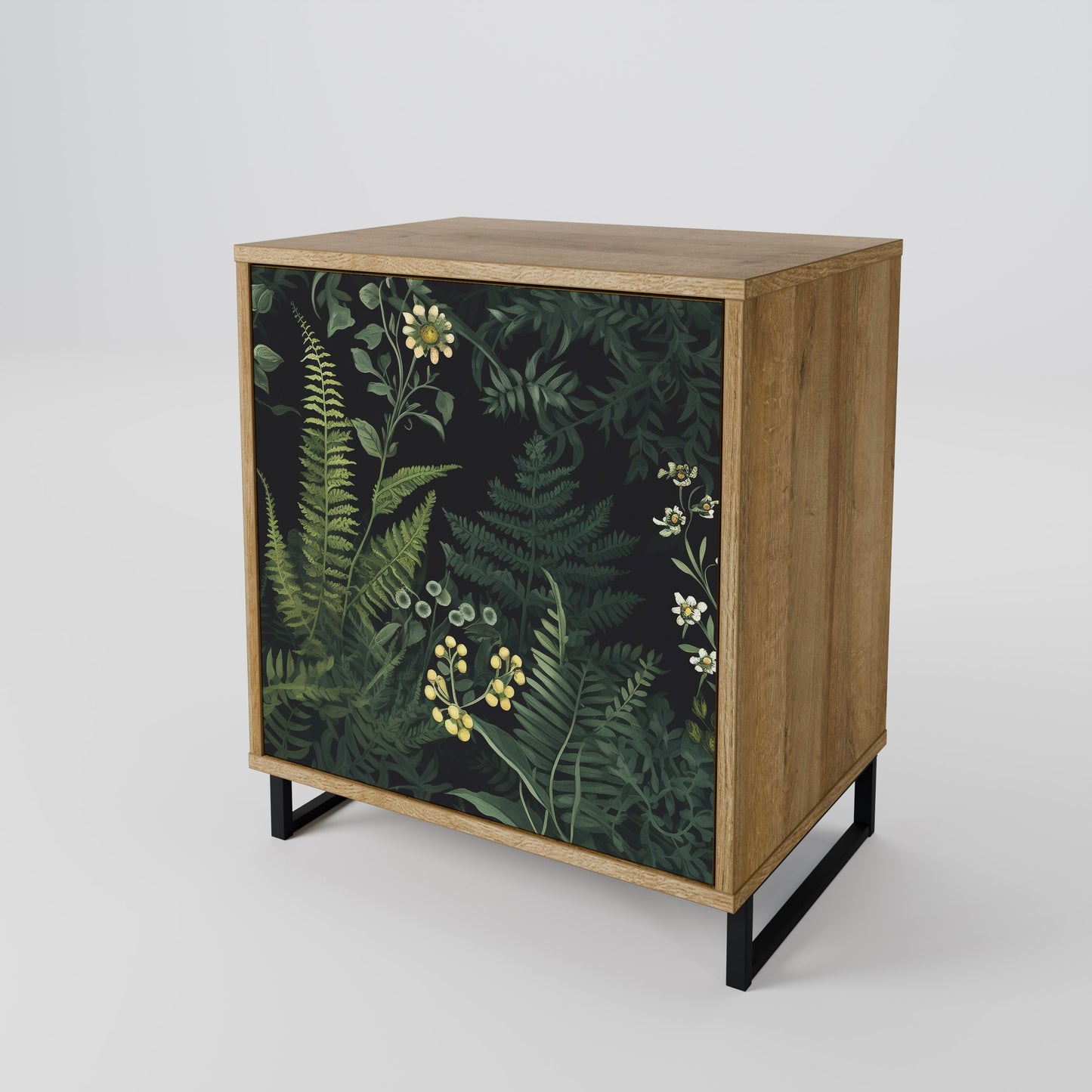 FERN FLOWERS 1-Door Sideboard in Oak Effect