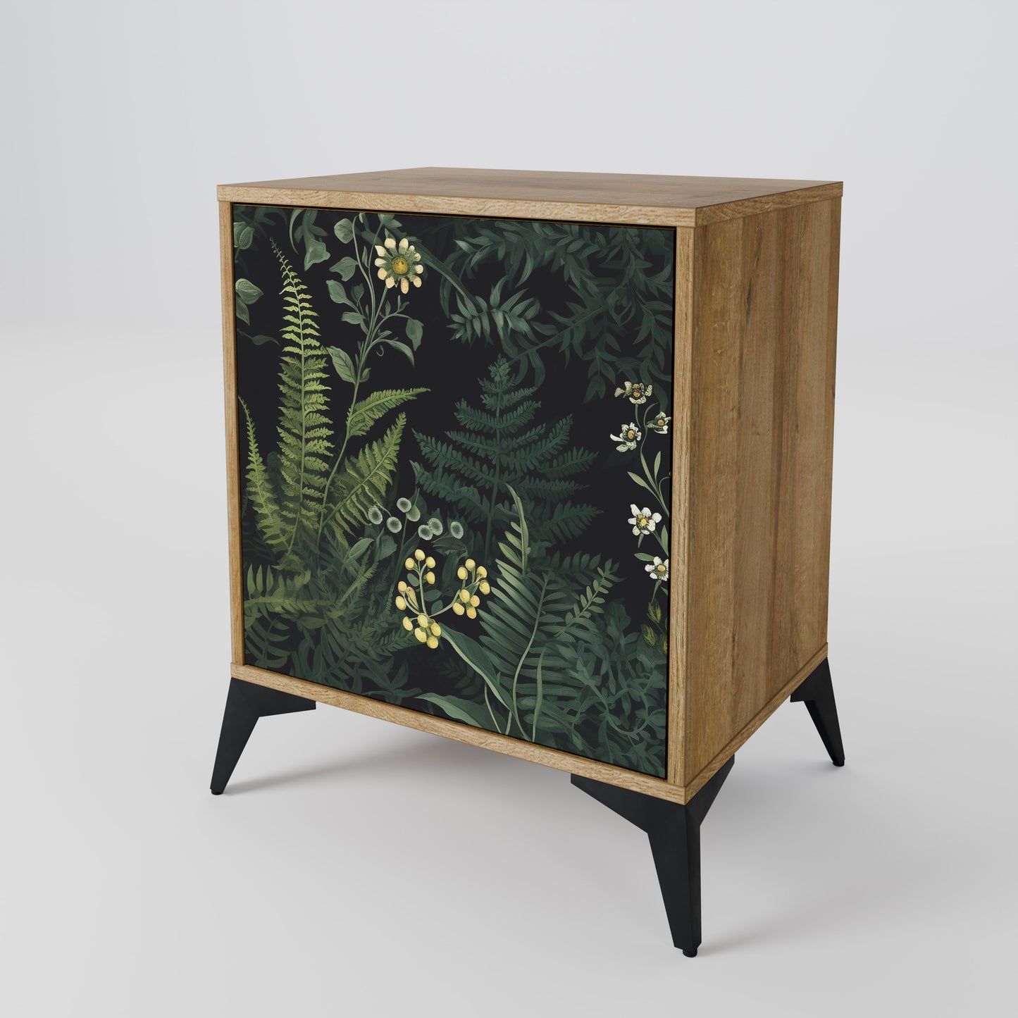 FERN FLOWERS 1-Door Sideboard in Oak Effect