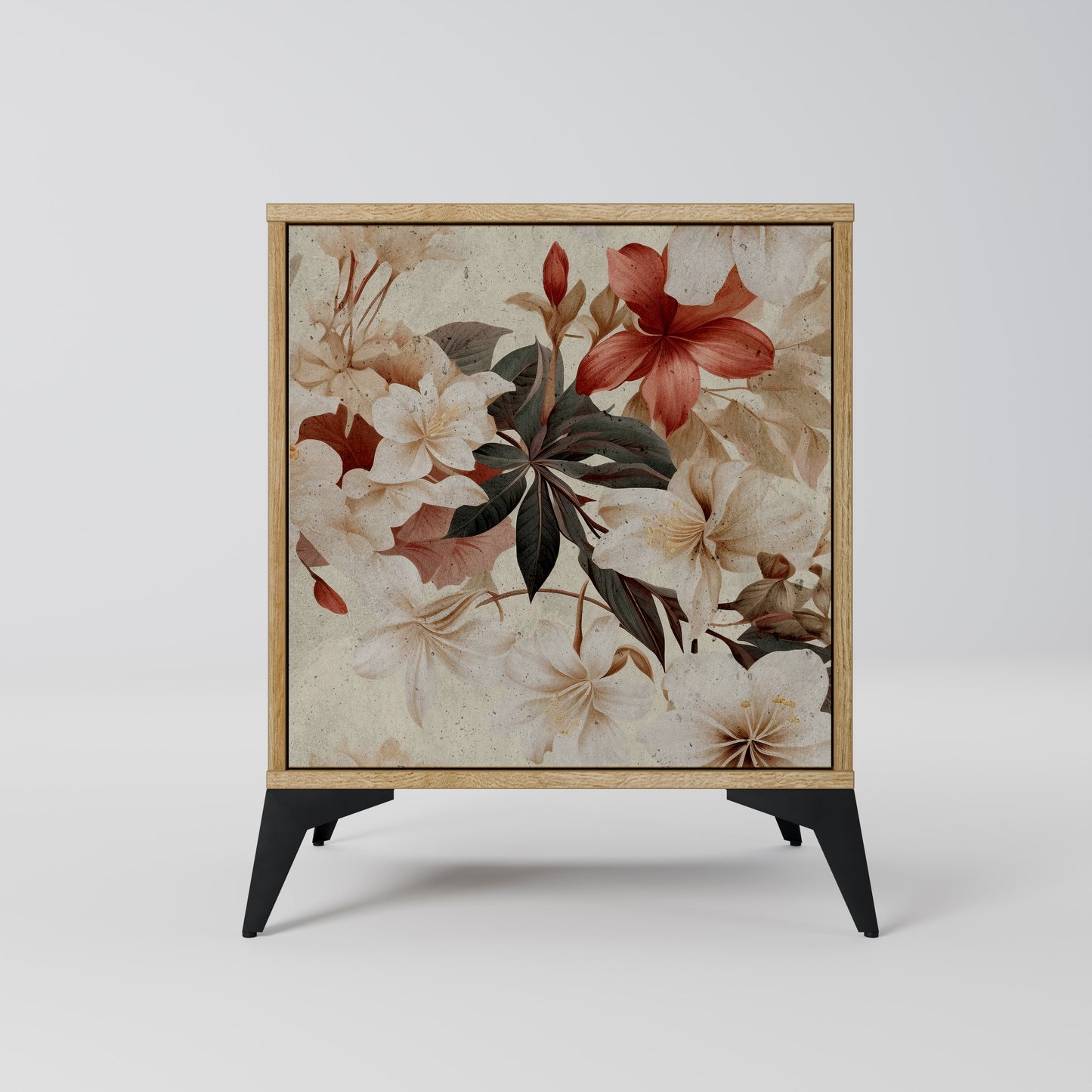 PETAL HARMONY 1-Door Sideboard in Oak Effect