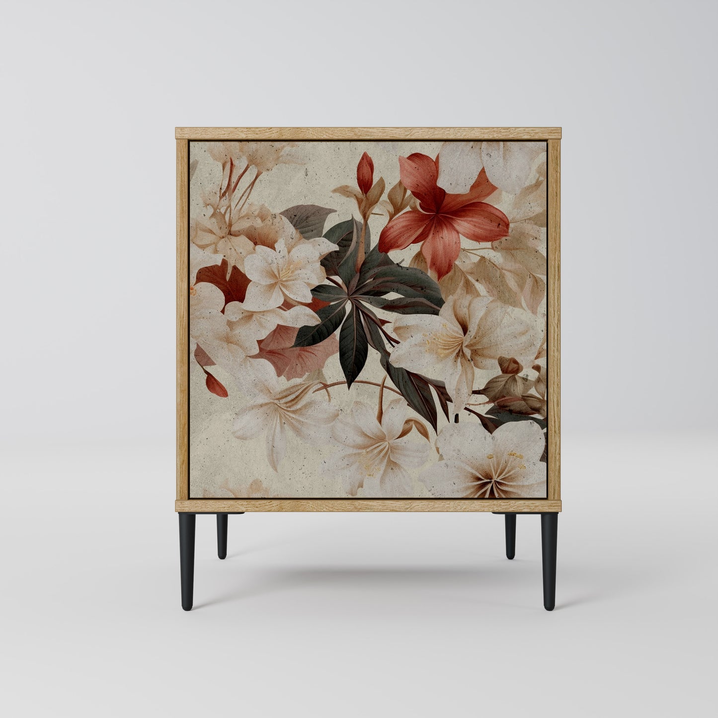 PETAL HARMONY 1-Door Sideboard in Oak Effect