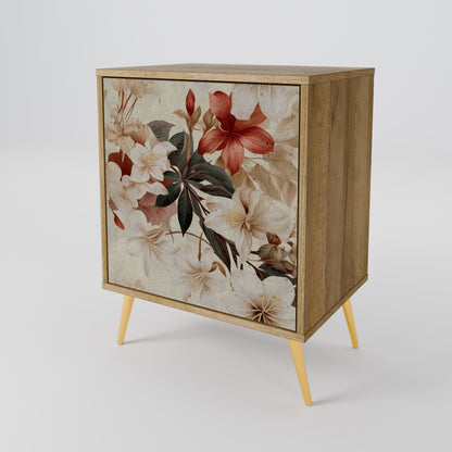 PETAL HARMONY 1-Door Sideboard in Oak Effect