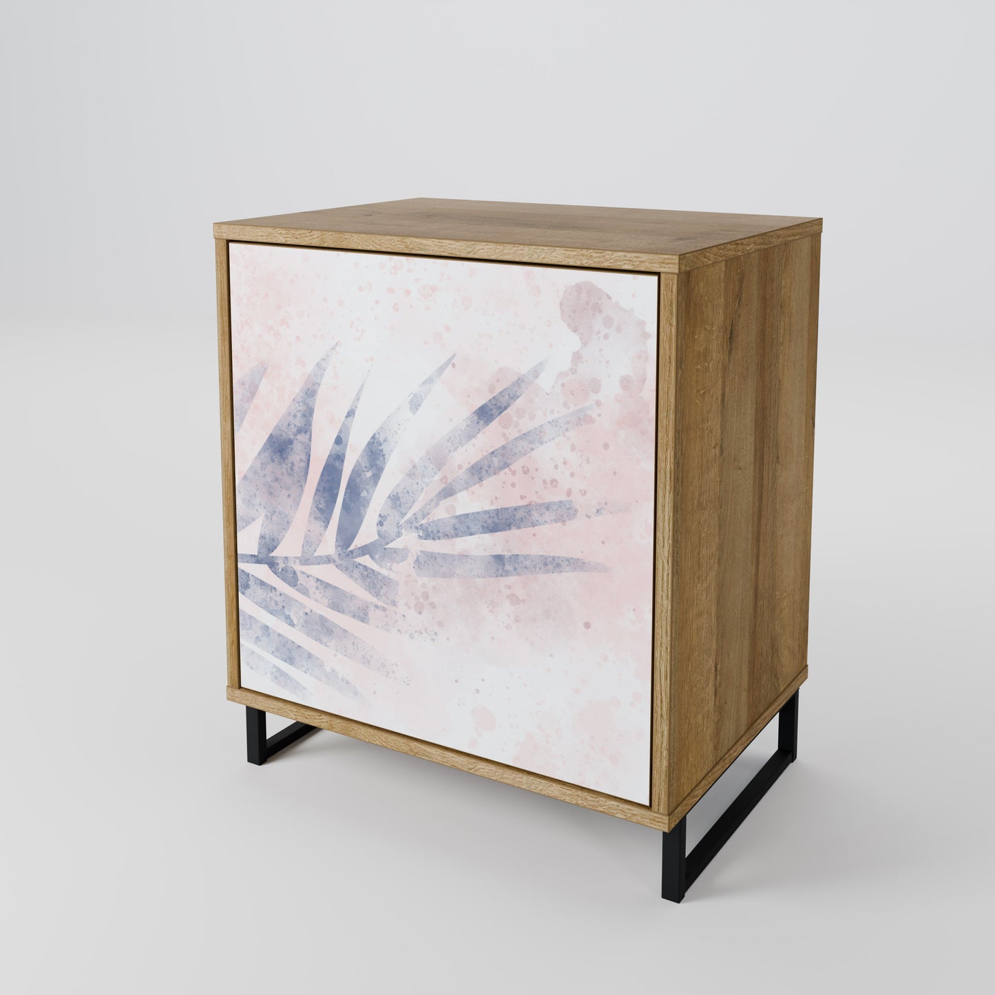 Credenza TIMELESS FLOAT a 1 anta effetto rovere