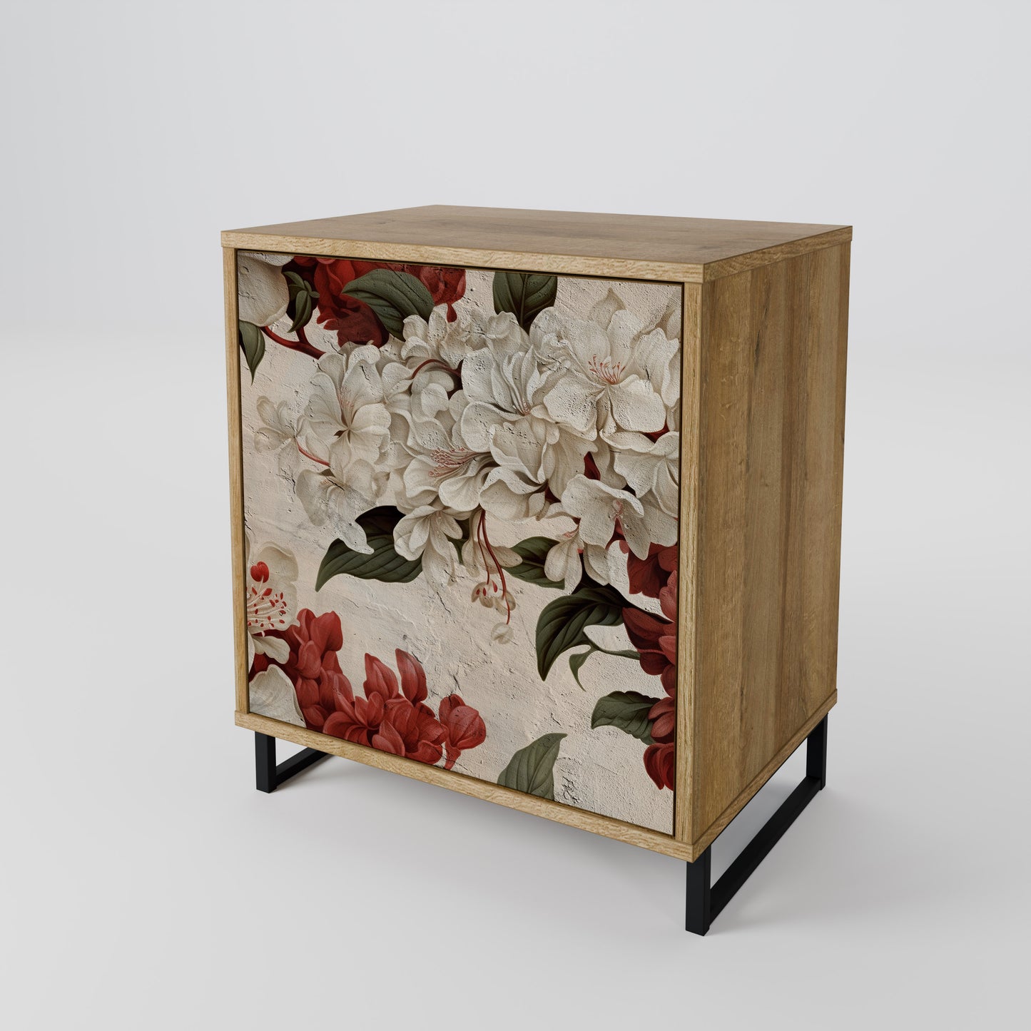 EPHEMERAL DAYS 1-Door Sideboard in Oak Effect