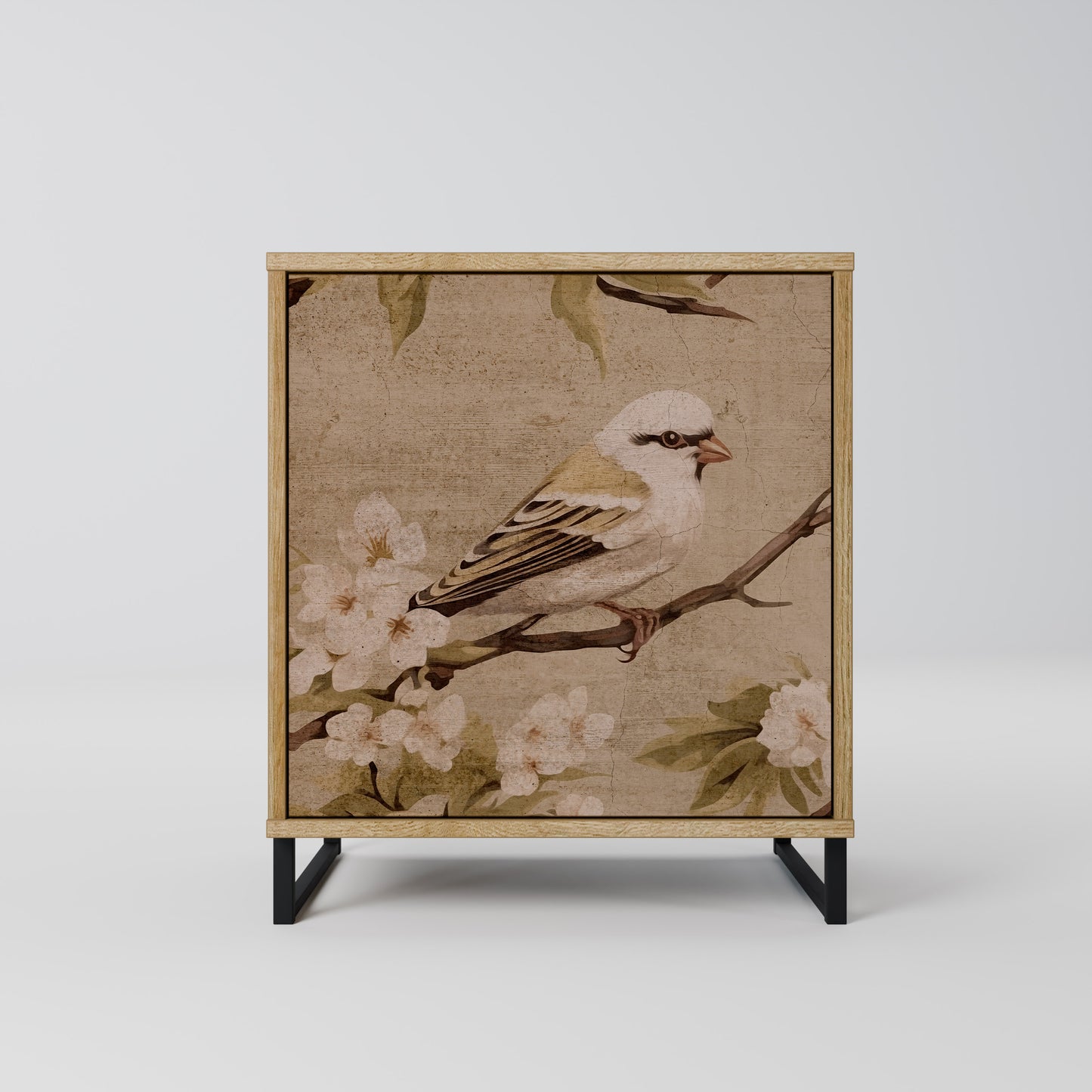 PETAL DISTINGUISH 1-Door Sideboard in Oak Effect