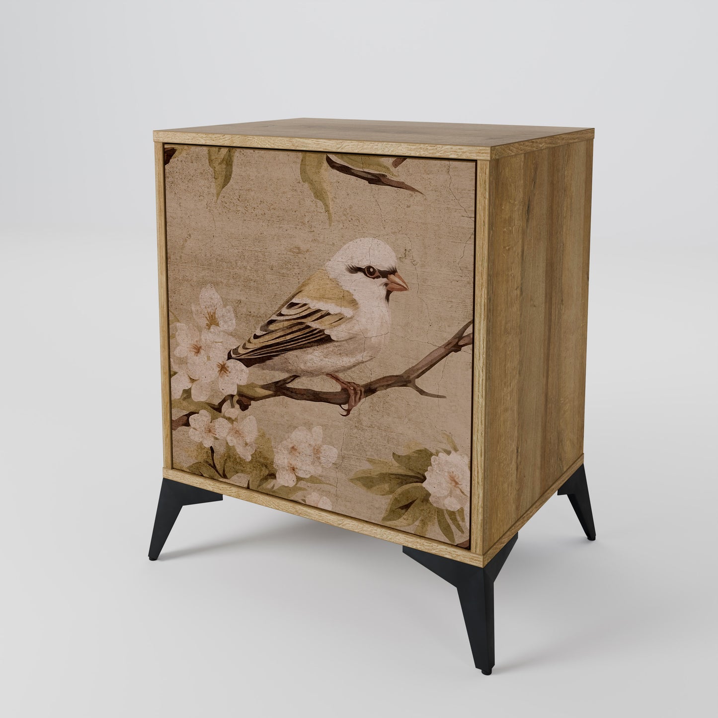 PETAL DISTINGUISH 1-Door Sideboard in Oak Effect