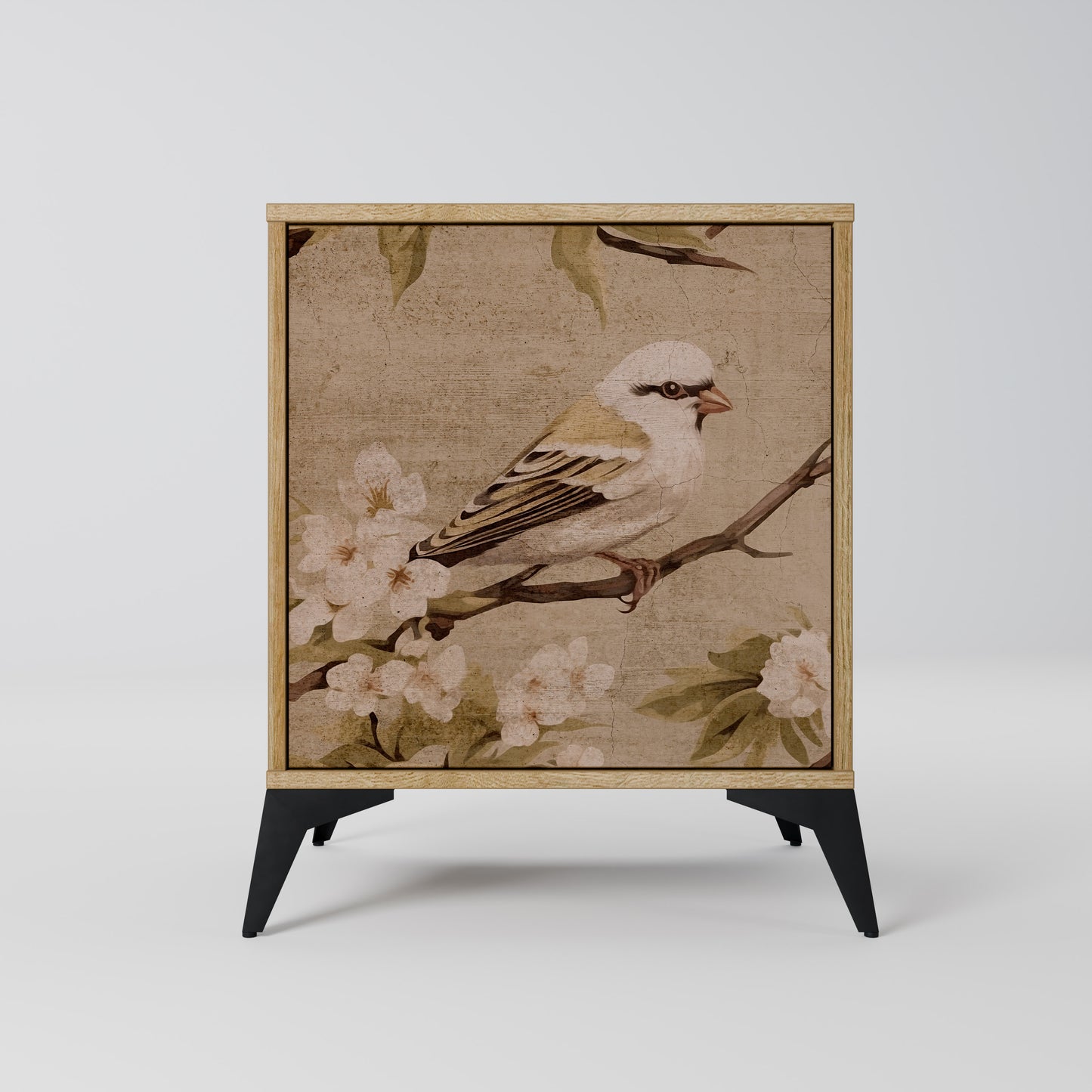 PETAL DISTINGUISH 1-Door Sideboard in Oak Effect