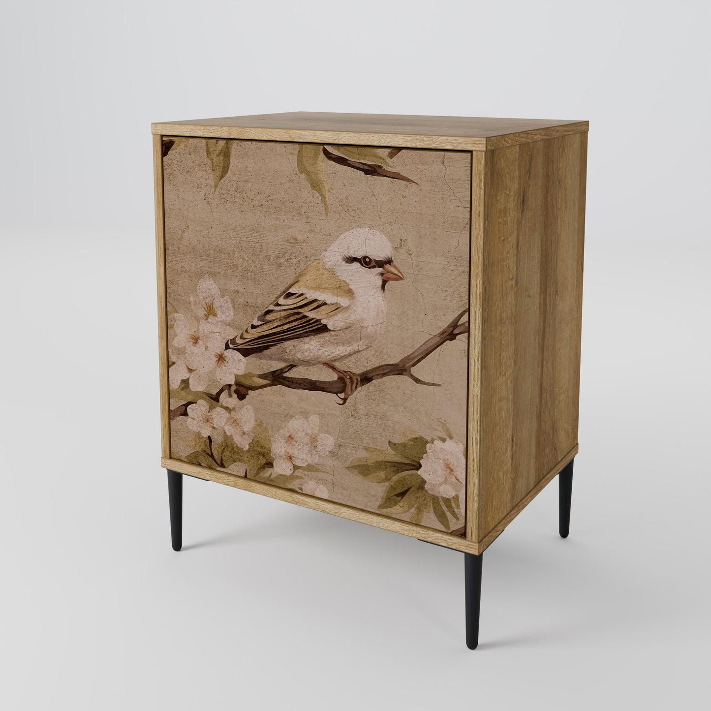 PETAL DISTINGUISH 1-Door Sideboard in Oak Effect