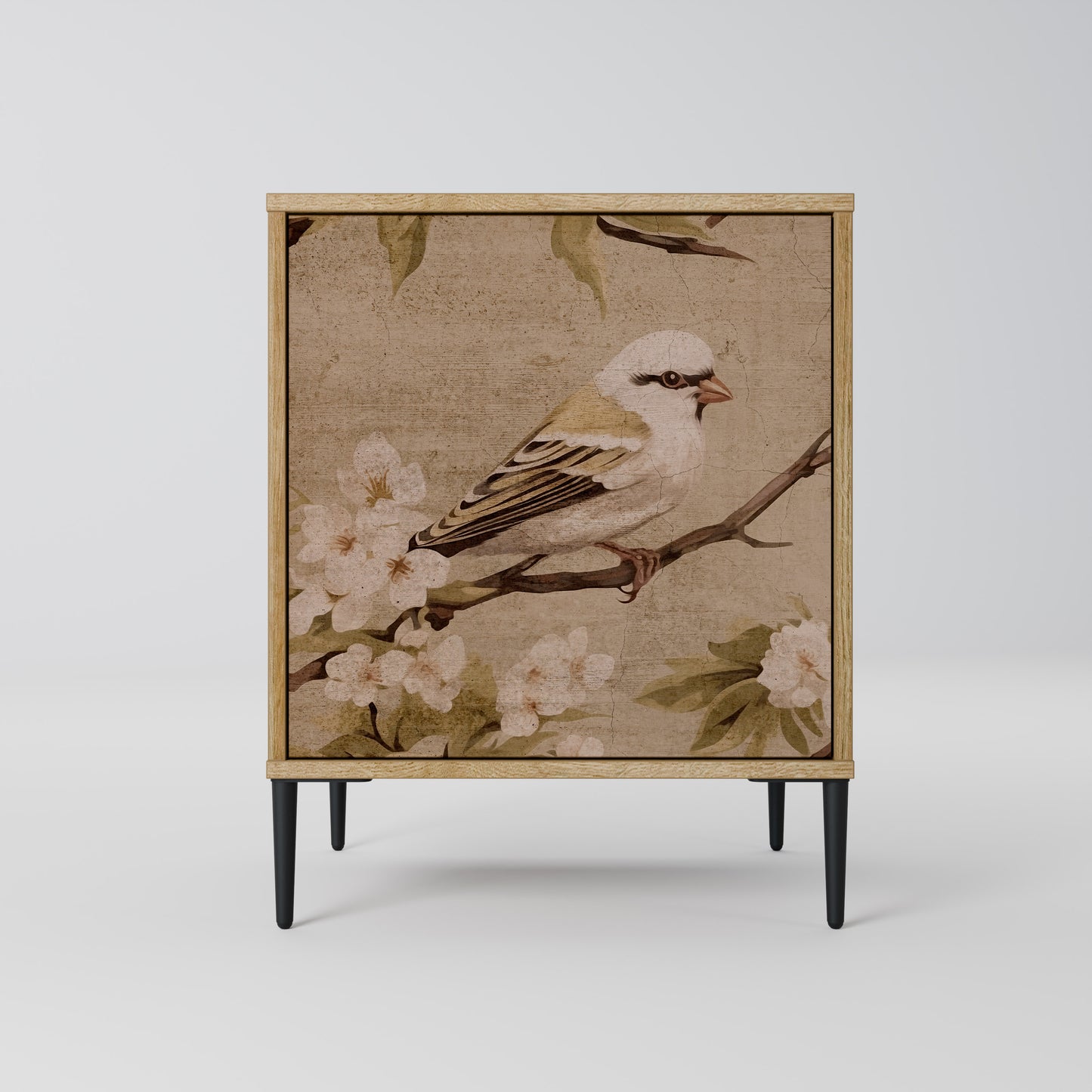 PETAL DISTINGUISH 1-Door Sideboard in Oak Effect