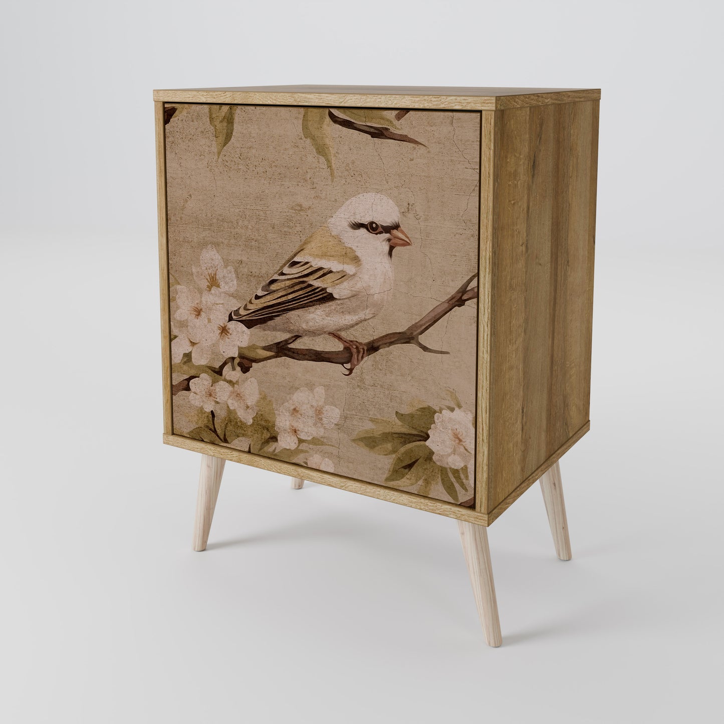 PETAL DISTINGUISH 1-Door Sideboard in Oak Effect