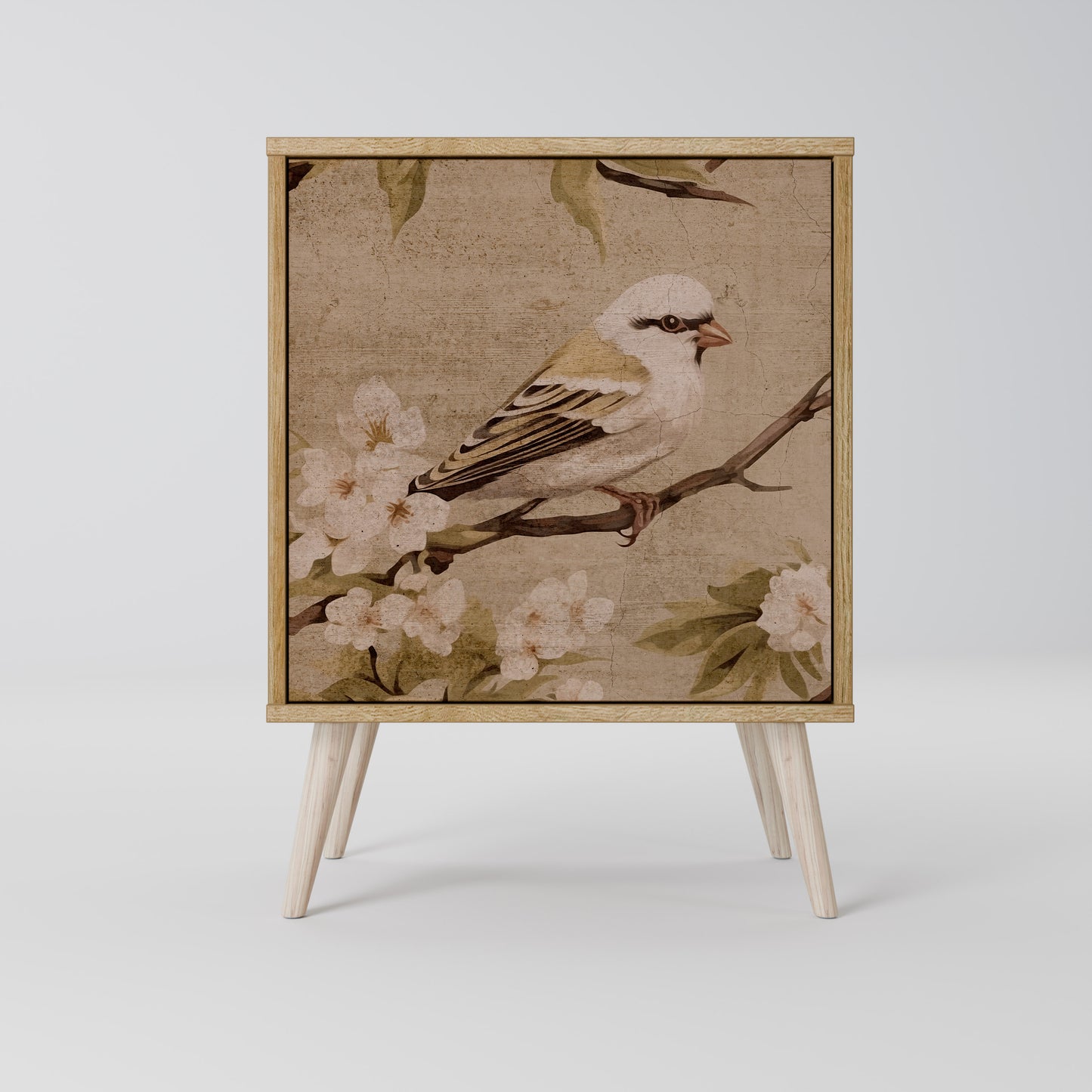 PETAL DISTINGUISH 1-Door Sideboard in Oak Effect