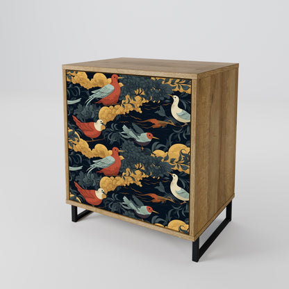 FOWLY DAZE 1-Door Sideboard in Oak Effect