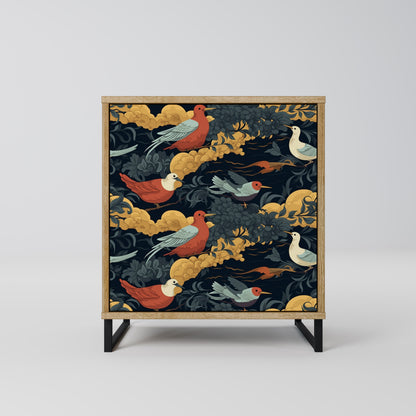 FOWLY DAZE 1-Door Sideboard in Oak Effect